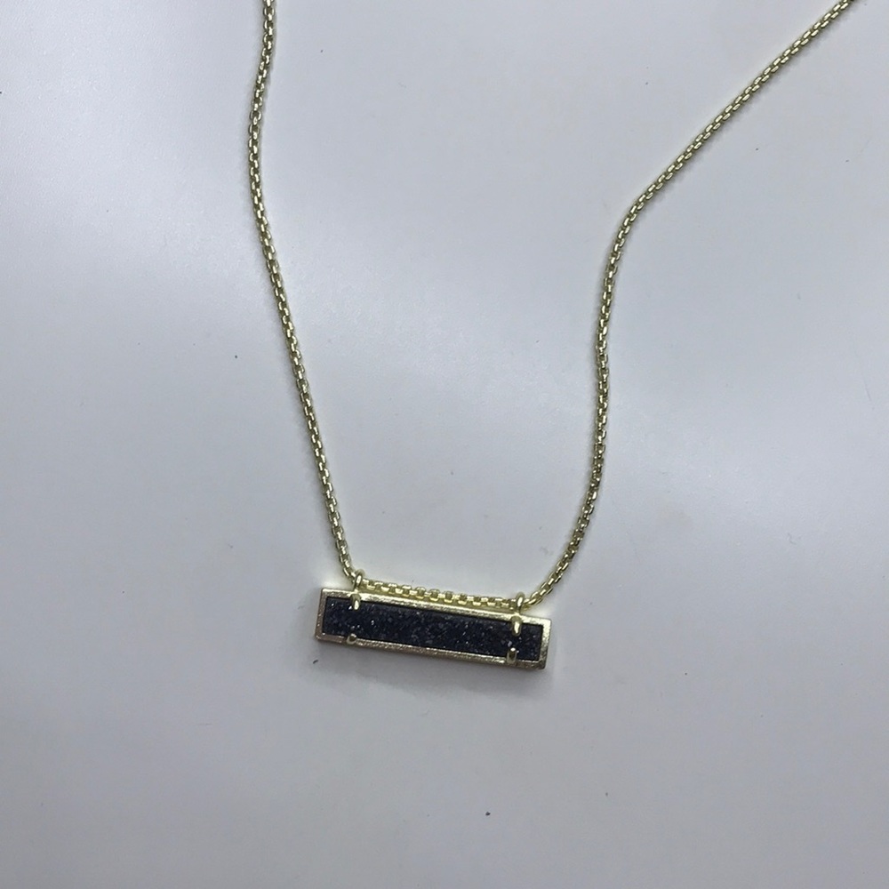 Kendra Scott black drusy necklace